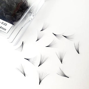 500 - 1,000 14D C/D 03mm Heat Bond Premade Mega Volume Fans - Pro Eyelash Extensions