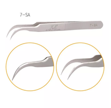 Load image into Gallery viewer, Vetus Silver Tweezers - Pro Eyelash Extensions