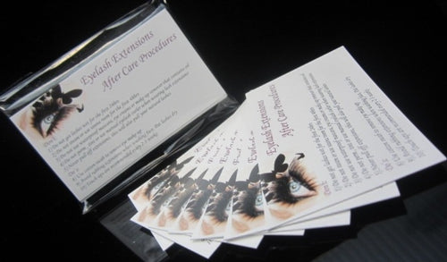 x50 After Care Lash Do's & Don't Instruction Cards - Pro Eyelash Extensions