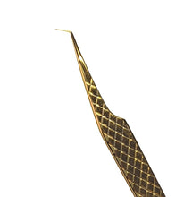 Load image into Gallery viewer, Gold Diamond Precision Isolation Volume Tweezers - Pro Eyelash Extensions