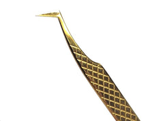 Load image into Gallery viewer, Gold Diamond Precision Isolation Volume Tweezers - Pro Eyelash Extensions