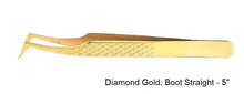 Load image into Gallery viewer, Gold Diamond Precision Isolation Volume Tweezers - Pro Eyelash Extensions