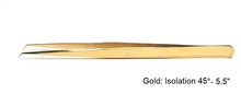 Load image into Gallery viewer, Gold Diamond Precision Isolation Volume Tweezers - Pro Eyelash Extensions