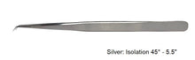 Load image into Gallery viewer, Silver Precision Isolation Volume Tweezers - Pro Eyelash Extensions