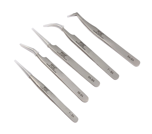 Vetus Silver Tweezers - Pro Eyelash Extensions